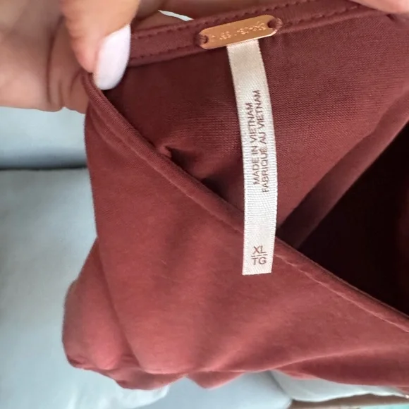 Free People Open Back with Tie Baby Tee - Picture 6 of 6